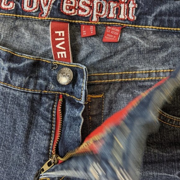 EDC by Esprit Low Rise FIVE Straight cut Jeans Size 8 - Picture 10 of 16